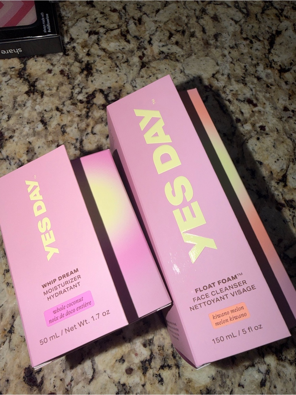 YES DAY Skincare Set - Whip Dream Moisturizer & Float Foam Cleanser. NWT!